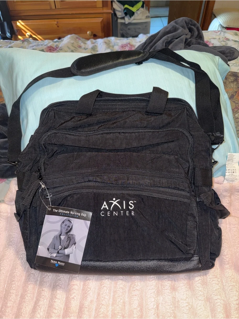 AXIS CENTER Nurse Mate Collection Black Crossbody Bag NWT